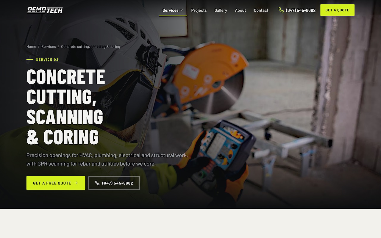 A service page for every service