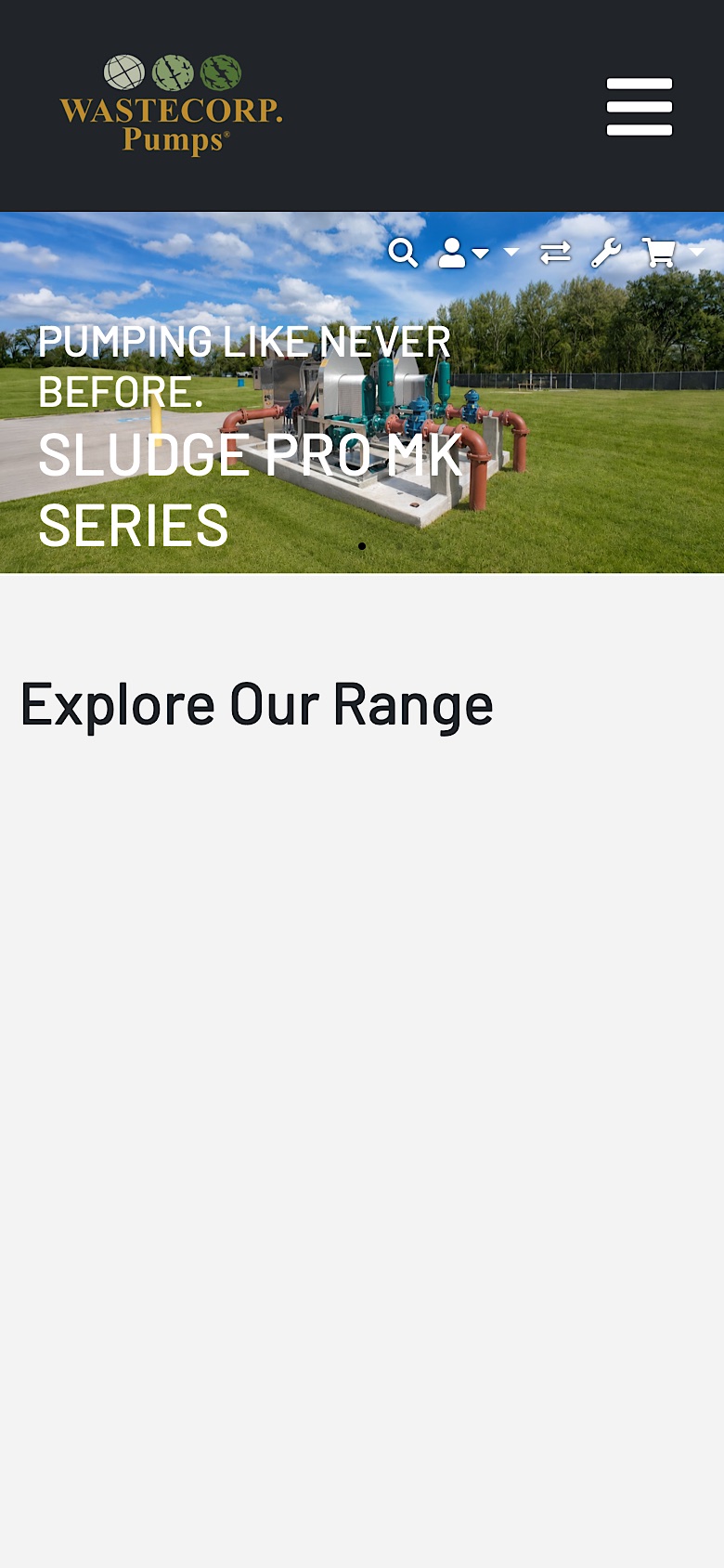 Homepage on a phone, before